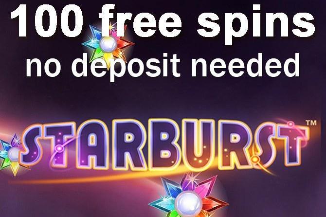 100 Free Spins Starburst No Deposit Uk