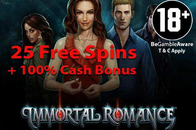 free spins Immortal Romance